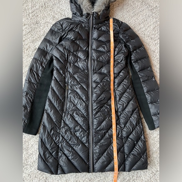 BCBGeneration Ultra Light Weight Packable Down Coat, Black, Small - Picture 8 of 12
